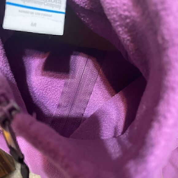 Columbia Lavender Womens Medium Fleece Full Zip Jacket - Picture 4 of 5